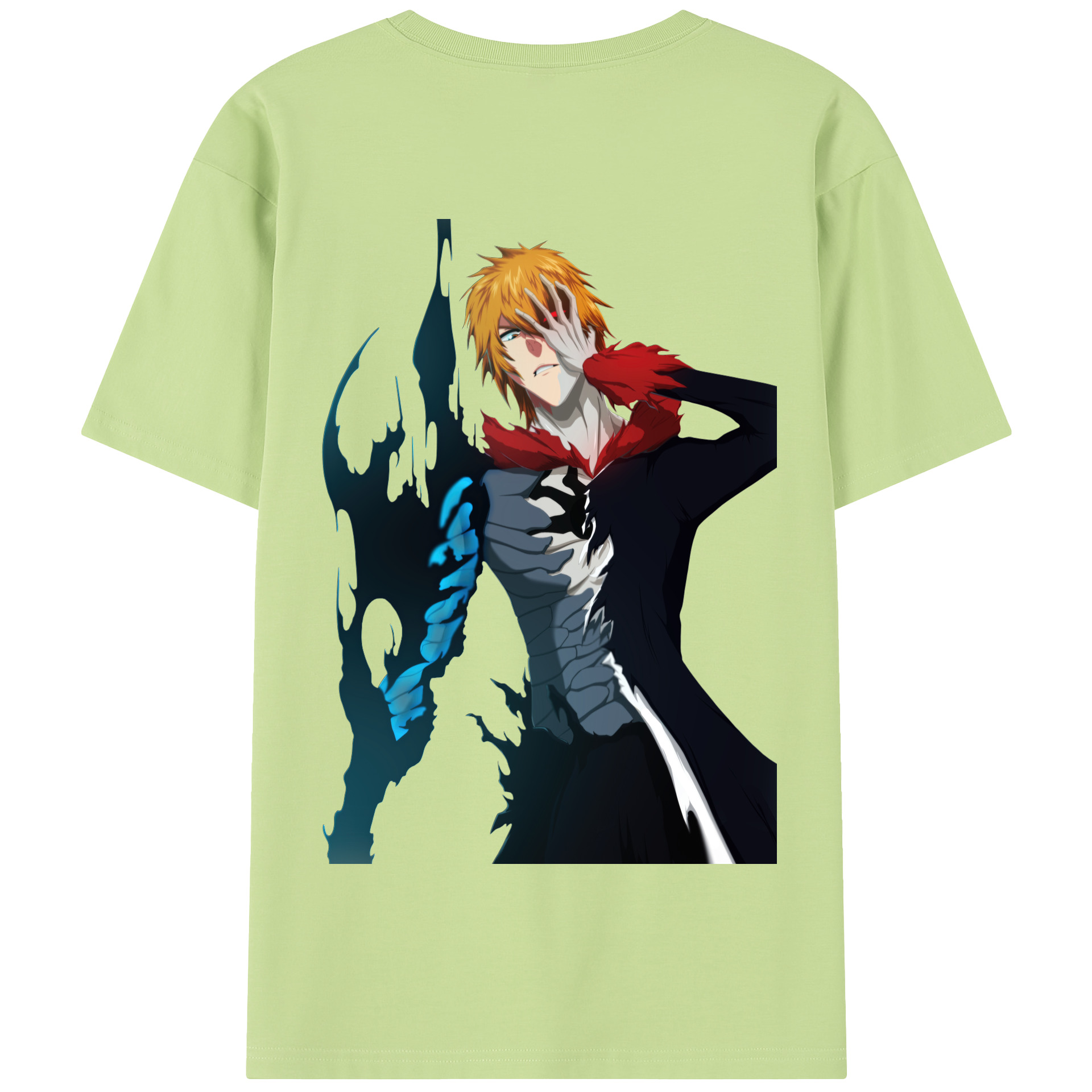 （画像用） ブリーチ 黒崎一護（くろさき いちご）BLEACH Kurosaki Ichigo 綿100％半袖Tシャツ（背面プリント）